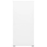 vidaXL Archiefkast 46x62x133 cm staal wit