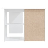 vidaXL Hoekbureau 145x100x76 cm bewerkt hout wit