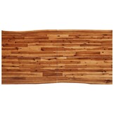 vidaXL Eettafel met natuurlijke rand 180x90x75 cm massief acaciahout