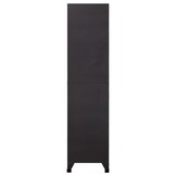 vidaXL Lockerkast 90x45x180 cm staal antracietkleurig
