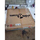vidaXL Containerberging dubbel 138x77,5x112,5 cm roestvrij staal