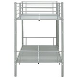 vidaXL Stapelbed metaal grijs 90x200 cm