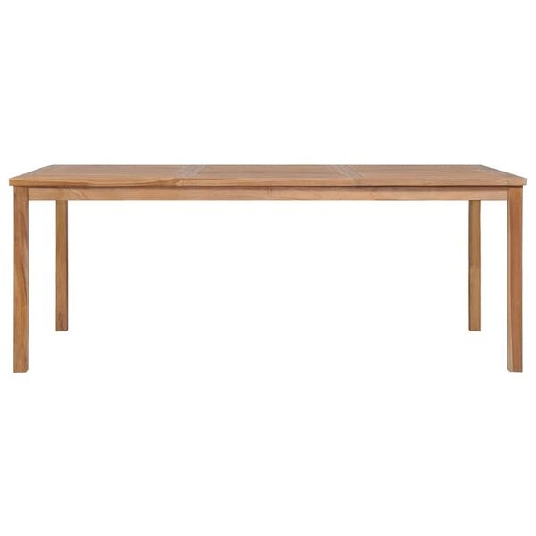 vidaXL Tuintafel 200x100x77 cm massief teakhout