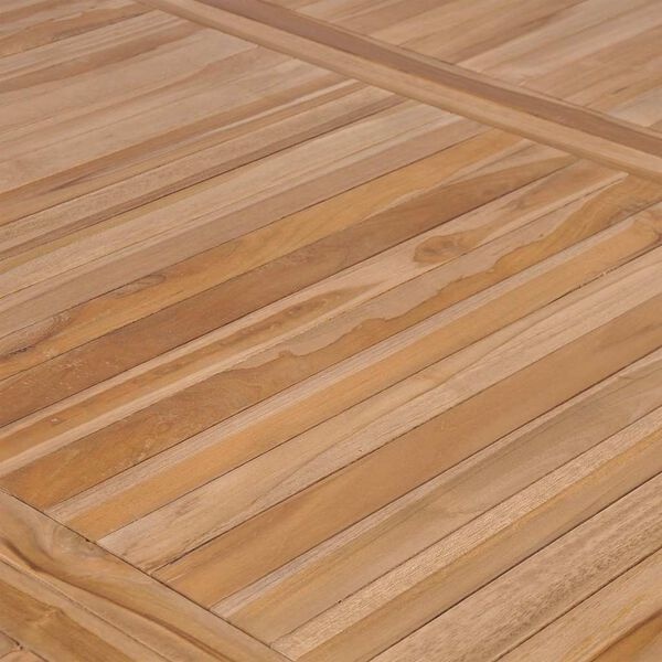 vidaXL Tuintafel 200x100x77 cm massief teakhout