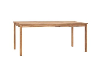 vidaXL Tuintafel 180x90x77 cm massief teakhout