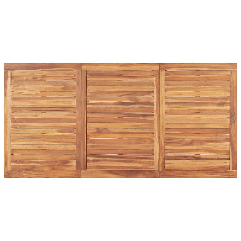 vidaXL Tuintafel 180x90x77 cm massief teakhout