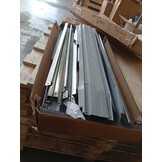 vidaXL Tuinschuur 192x152,5x237 cm gegalvaniseerd staal lichtgrijs