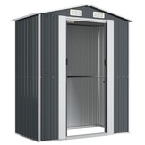 vidaXL Tuinschuur 192x108x223 cm gegalvaniseerd staal antracietkleurig
