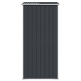 vidaXL Tuinschuur 192x108x223 cm gegalvaniseerd staal antracietkleurig