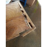 vidaXL Boekenkast 4-laags met 6 lades 122x36x181 cm massief mangohout