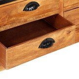 vidaXL Boekenkast 4-laags met 6 lades 122x36x181 cm massief mangohout