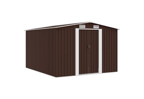 VidaXL Metalen Tuinschuur Bruin 257x298x178 cm - 35% Korting