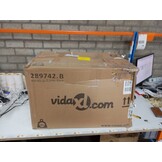 vidaXL Sta-op-massagestoel stof zwart