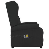 vidaXL Sta-op-massagestoel stof zwart