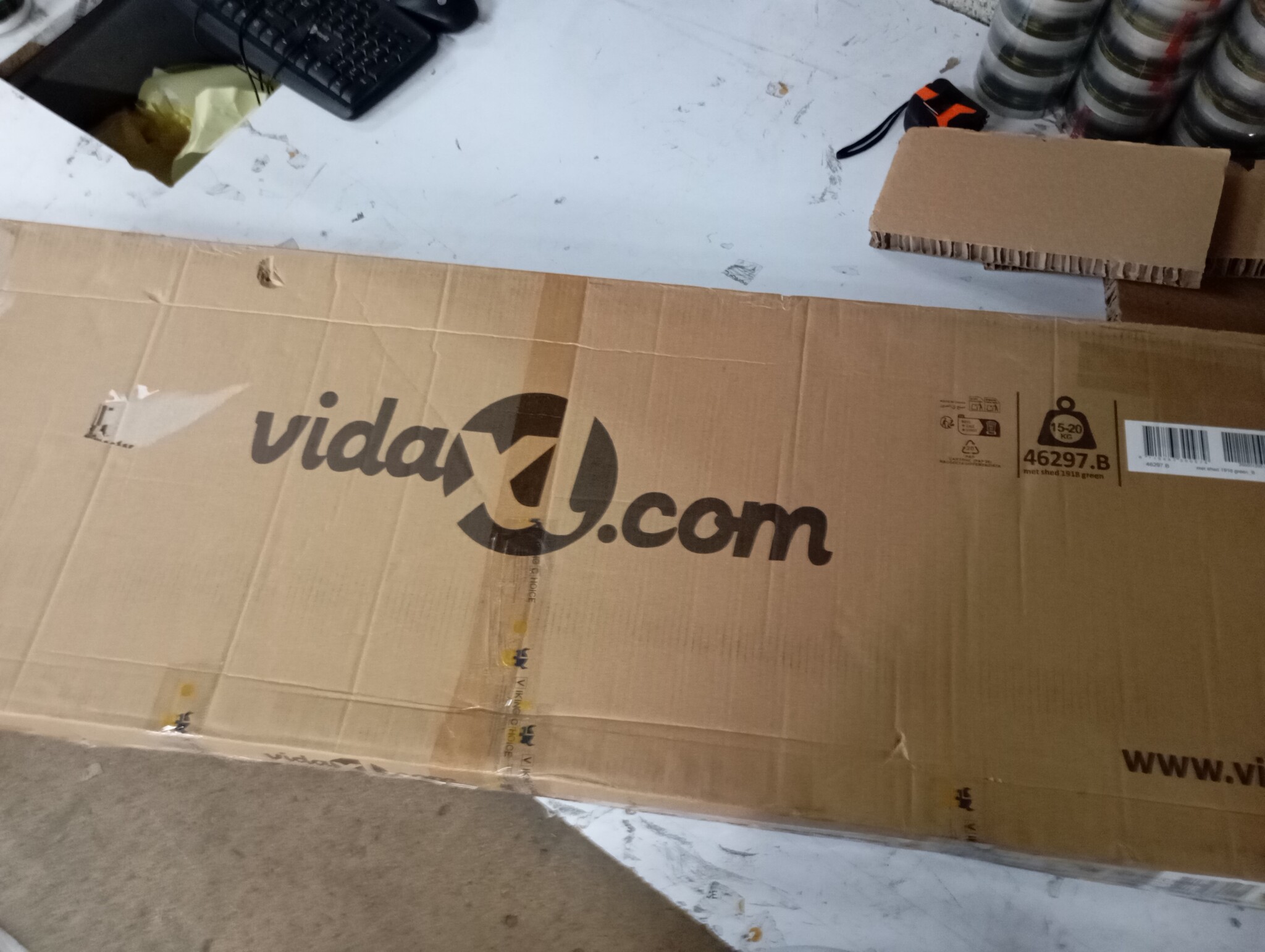 vidaXL Tuinschuur 205x129x183 cm gegalvaniseerd staal groen