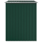 vidaXL Tuinschuur 205x129x183 cm gegalvaniseerd staal groen