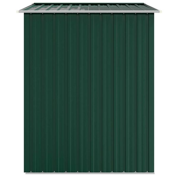 vidaXL Tuinschuur 205x129x183 cm gegalvaniseerd staal groen