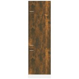 vidaXL Ombouwkast voor koelkast Lyon 60x57x207 cm bewerkt hout gerookt eikenkleurig