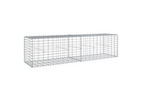 VidaXL Schanskorf 200x50x50 cm Gegalvaniseerd IJzer Zilverkleurig - 55% Korting!