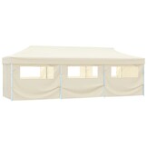 vidaXL Vouwtent pop-up met 8 zijwanden 3x9 m crème