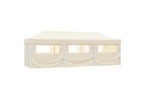 vidaXL Vouwtent Pop-up 3x9m Crème - 60% Korting