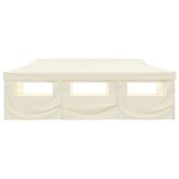 vidaXL Vouwtent pop-up met 8 zijwanden 3x9 m crème