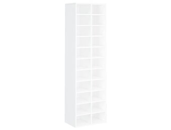 vidaXL Schoenenkast 54x34x183 cm bewerkt hout wit