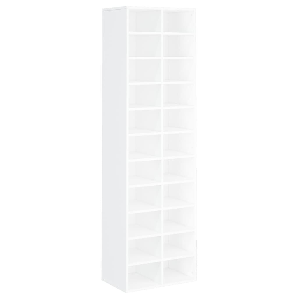vidaXL Schoenenkast 54x34x183 cm bewerkt hout wit