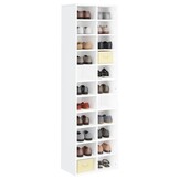 vidaXL Schoenenkast 54x34x183 cm bewerkt hout wit