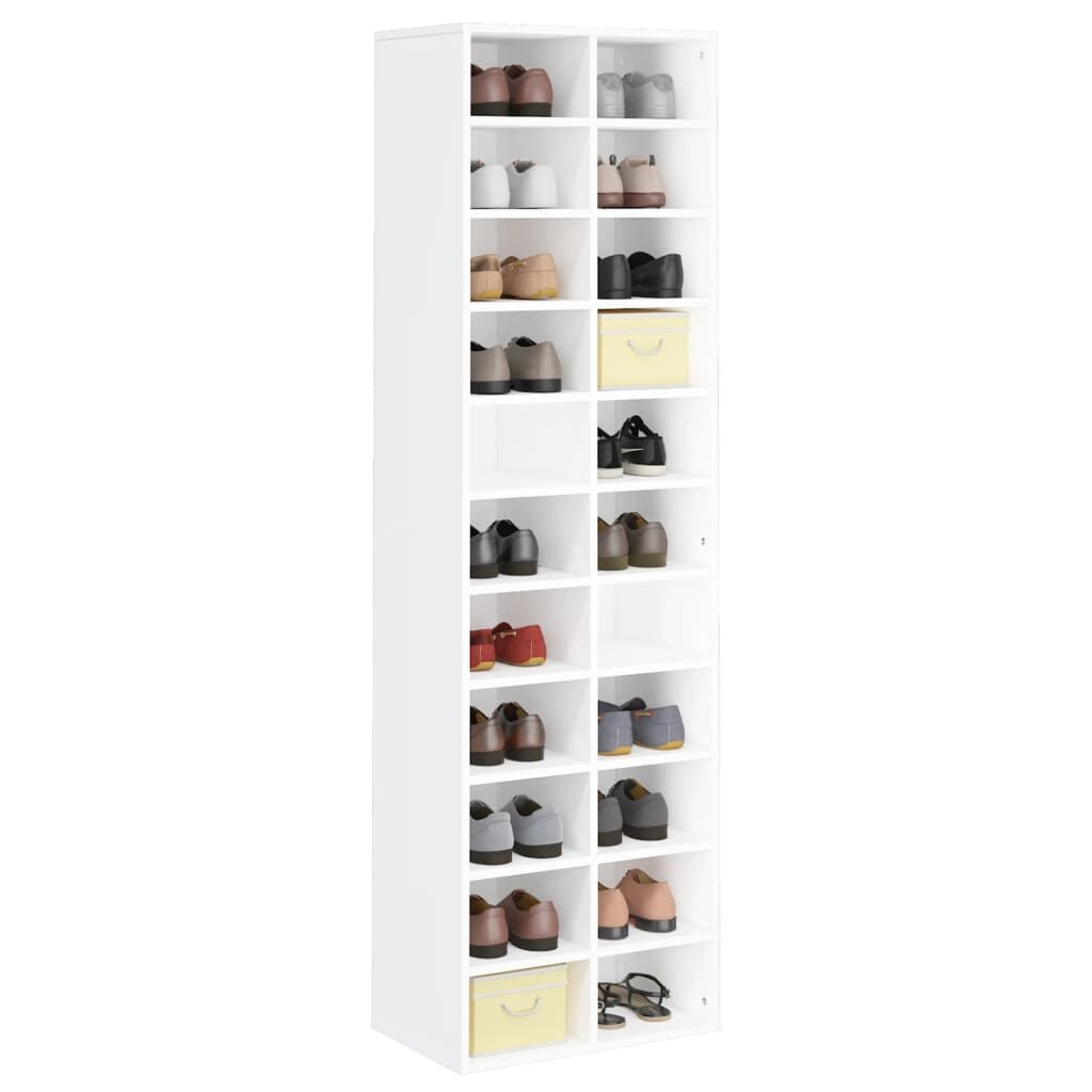 vidaXL Schoenenkast 54x34x183 cm bewerkt hout wit