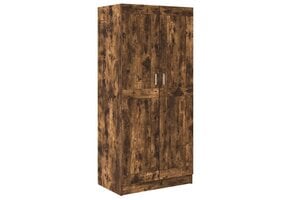 vidaXL Kledingkast 82,5x51,5x180 cm bewerkt hout gerookt eikenkleurig
