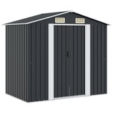 vidaXL Tuinberging 204x132x186 cm staal antraciet