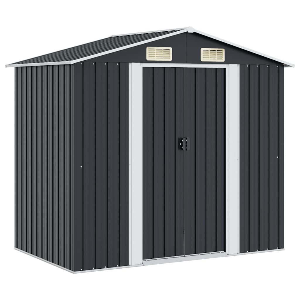 vidaXL Tuinberging 204x132x186 cm staal antraciet