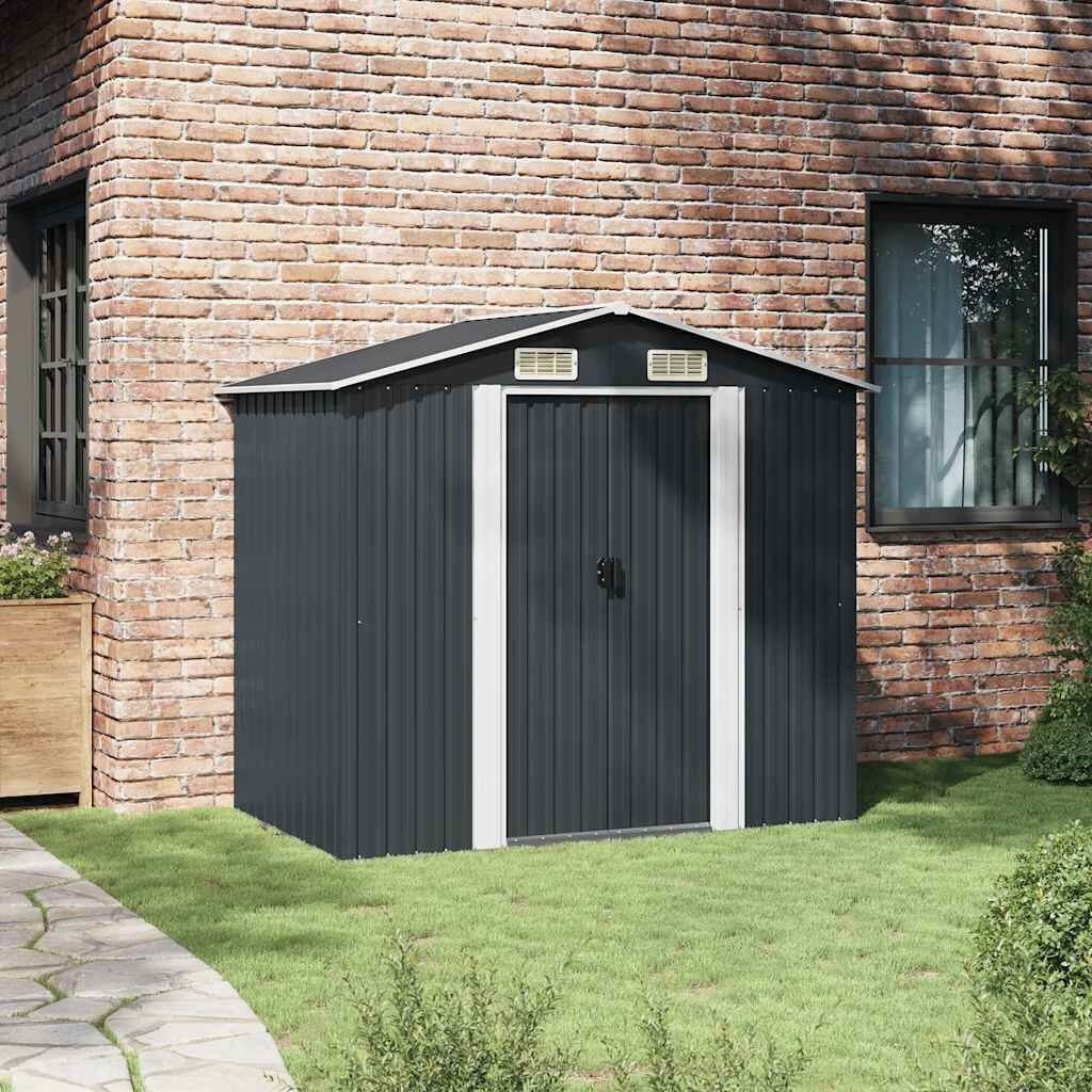 vidaXL Tuinberging 204x132x186 cm staal antraciet