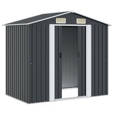 vidaXL Tuinberging 204x132x186 cm staal antraciet