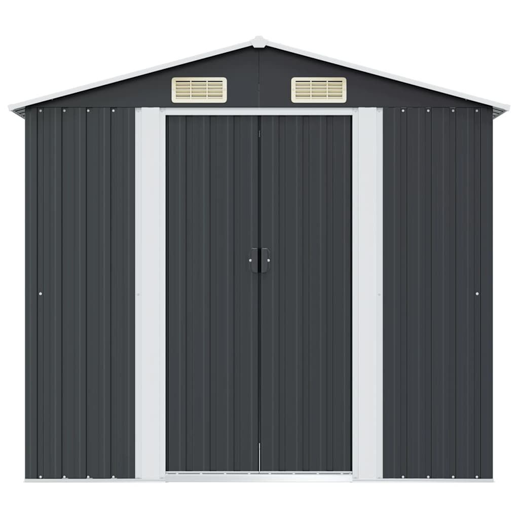 vidaXL Tuinberging 204x132x186 cm staal antraciet