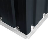 vidaXL Tuinberging 204x132x186 cm staal antraciet