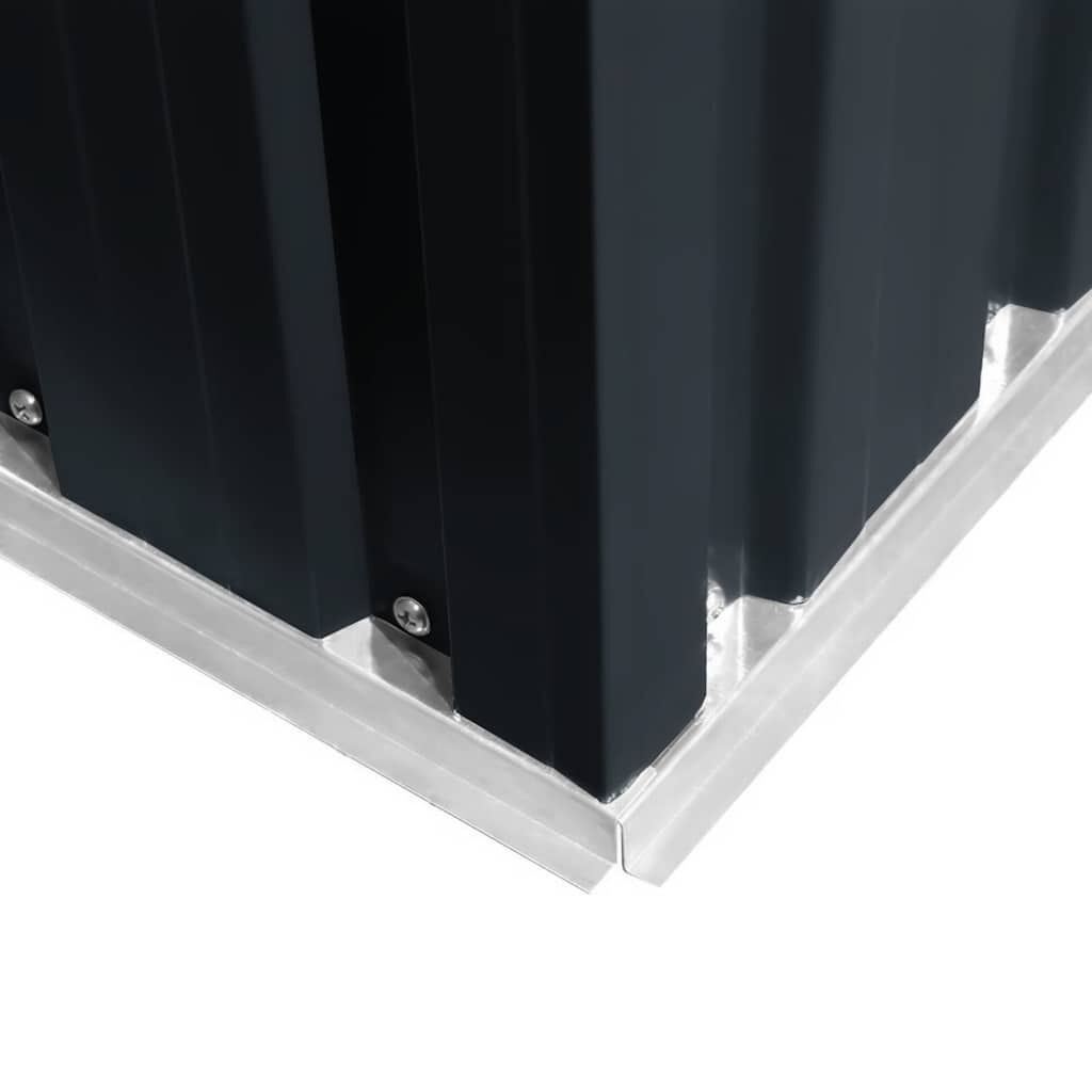 vidaXL Tuinberging 204x132x186 cm staal antraciet
