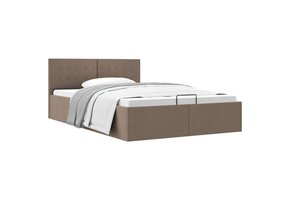 VidaXL Bedframe Taupe 120x200 cm met Hydraulische Opslag - 35% Korting