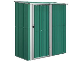 vidaXL Tuinschuur 180,5x97x209,5 cm gegalvaniseerd staal groen