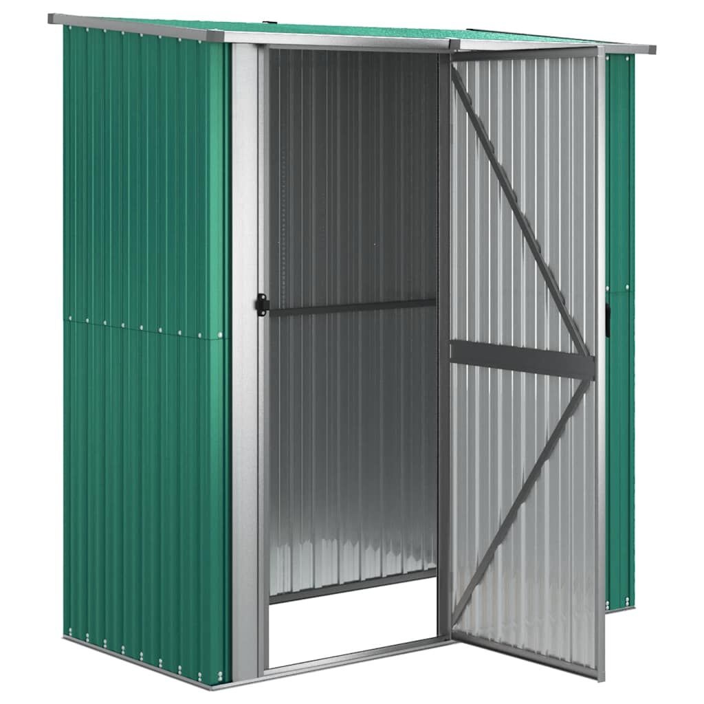 vidaXL Tuinschuur 180,5x97x209,5 cm gegalvaniseerd staal groen