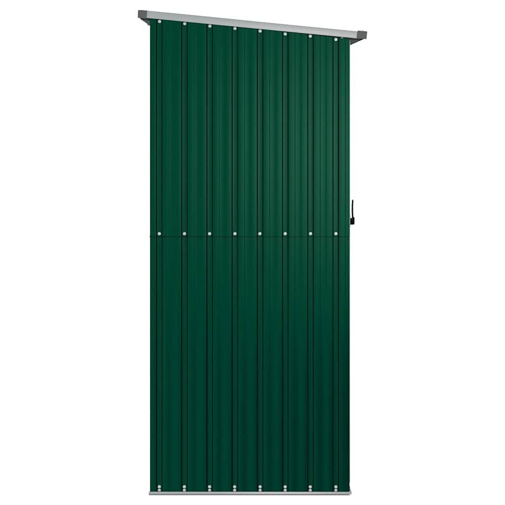 vidaXL Tuinschuur 180,5x97x209,5 cm gegalvaniseerd staal groen