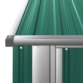 vidaXL Tuinschuur 180,5x97x209,5 cm gegalvaniseerd staal groen