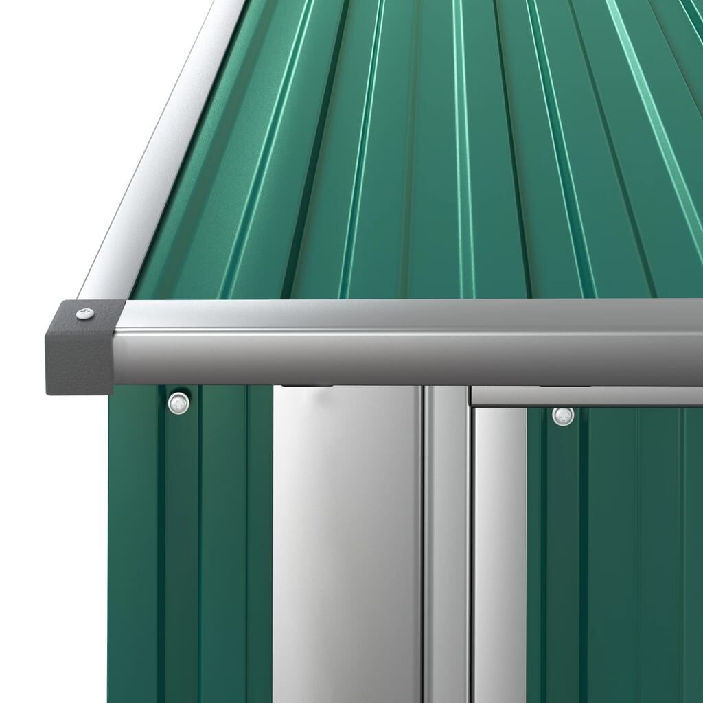 vidaXL Tuinschuur 180,5x97x209,5 cm gegalvaniseerd staal groen