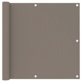 vidaXL Balkonscherm 90x600 cm oxford stof taupe