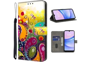 Flip Wallet Hoesje Xiaomi 14T Pro 5G | PU Leer, TPU | Kaarthouders, Standaard | Bloem & Rank | 73% Korting