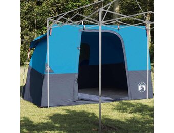 vidaXL Binnentent met dak met opslag Blauw 280 x 220 x 176 cm taft