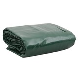 vidaXL Dekzeil 650 g/m² 4x4 m groen