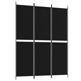 vidaXL Kamerscherm met 3 panelen 150x200 cm stof zwart