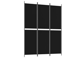 Kamerscherm Zwart 3 Panelen 150x200cm - 33% Korting
